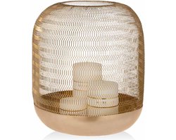 Windlicht Oly 42cm goud