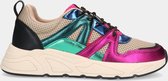 Sacha - Dames - POSH by Poelman C18582X9 Fuchsia Beige dames sneakers - Maat 40