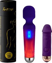 TipsToys Vibrators Magic Wand Massager - Vibrator voor Vrouwen - Seksspeeltjes voor Koppels met licht - Sex Toys voor Vrouwen