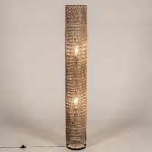 Lumidora Vloerlamp 15403 - MAZE - 2 Lichts - E27 - Zwart - Naturel - Riet - ⌀ 21 cm