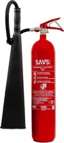 SAVS® Brandblusser CO2 - 5 kg - 89B - Met montagebeugel - Geen restschade - CO2 blusser