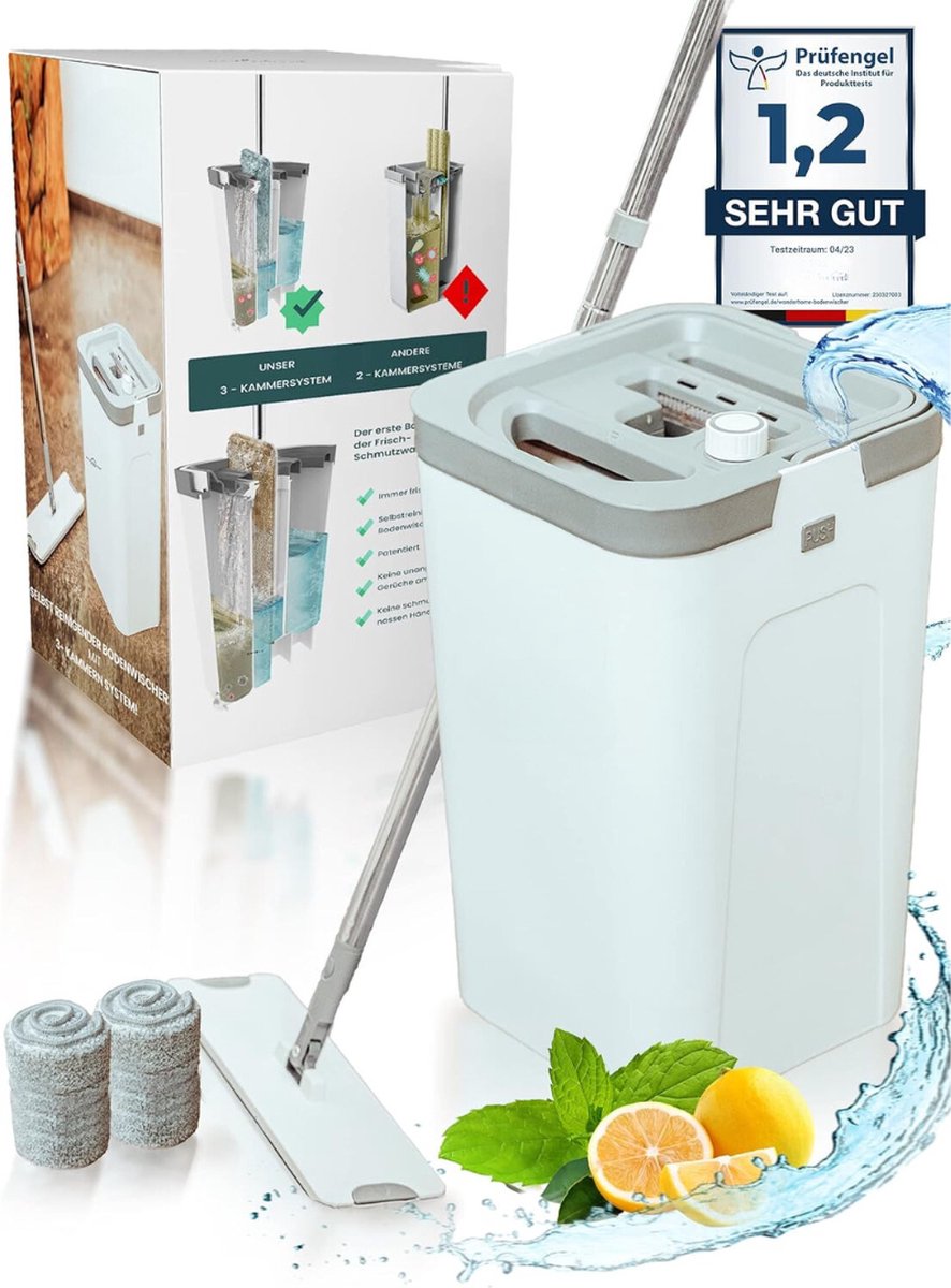 Goedkoopste Dweilsysteem - Dweilset - Dweilsysteem Met Wringer - Dweil Met Emmer - Dweilen