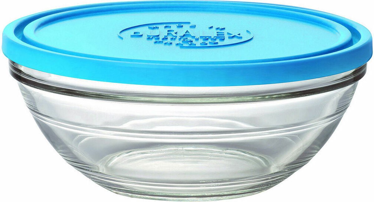 Hermetische Lunchtrommel Duralex Bol Red Freshbox Blauw (ø 23 x 9,3 cm) (2,4 L)