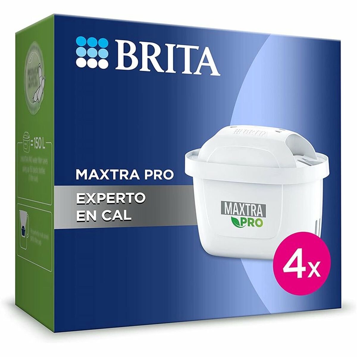 BRITA maxtra pro limescale expert waterfilter 4 eenheden transparant