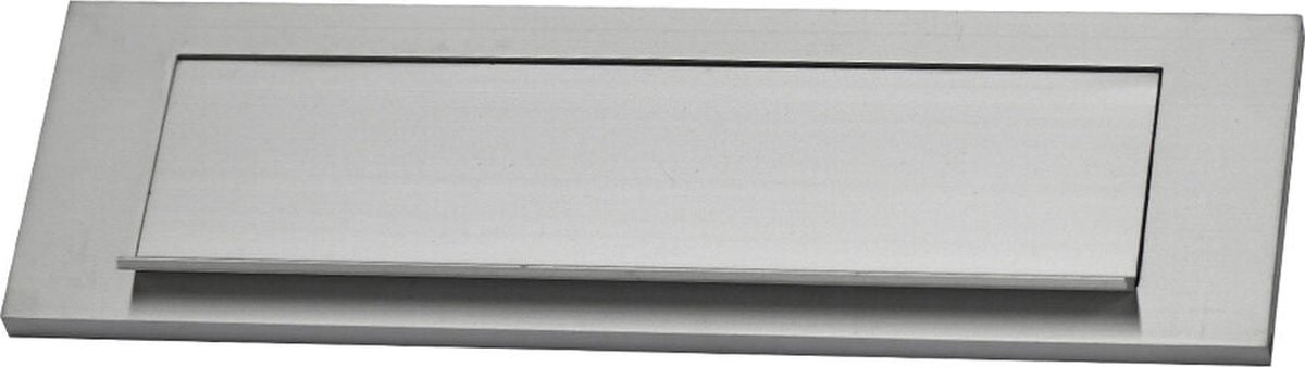 Brievenbusplaten EDM 25,4 x 7,5 cm Zilverkleurig Aluminium