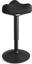 Signature Home Ergonomische Zit-Sta kruk - stakruk - Bureaustoel 360° kantelbaar - Wiebelkruk - in hoogte verstelbaar 58-83 cm - groot onderstel - antislip - modern- zwart