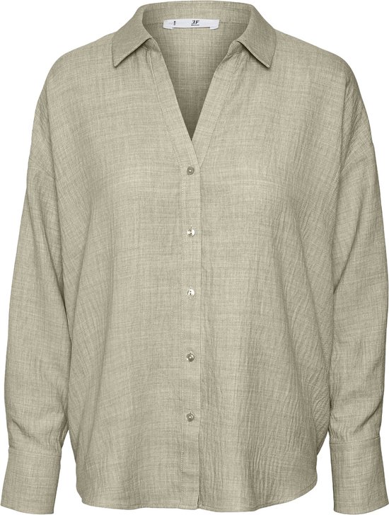 Camicia VERO MODA Vmmelaney Queeny LS – Bianco, Taglia L – Cotone, Colletto Classico, Maniche Lunghe - 5