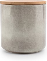 Salt & Pepper Voorraadpot 12,5xH13,5cm met deksel grijs Bake