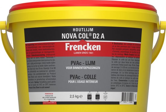 Frencken nova col d2 a 2,5 kg houtlijm - nova col d2