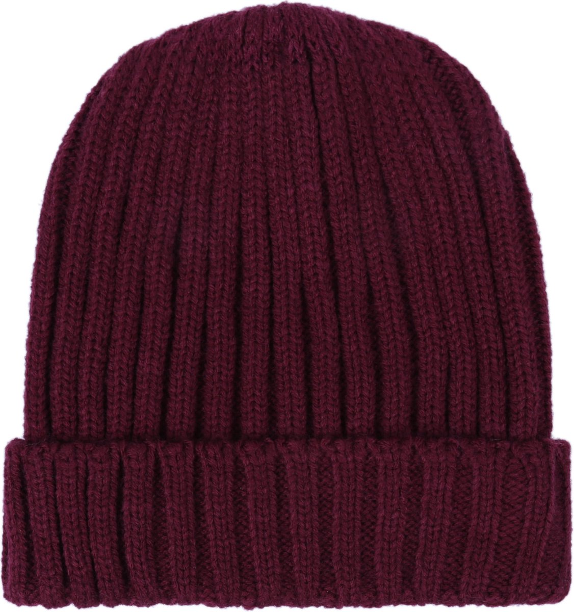 Warme, bordeauxrode wintermuts