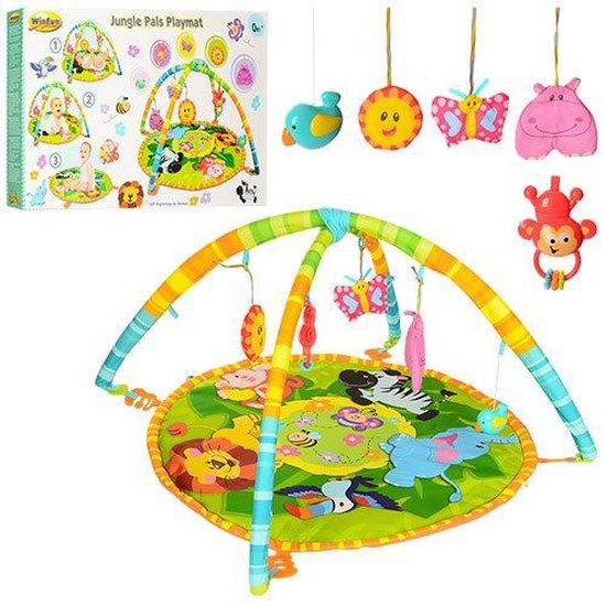 Speelmat 3in1 jungel vriendjes Jungle pals playmat