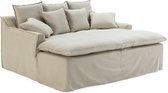 Sofa Thai Natura Beige Stof 180 x 91 x 165 cm