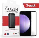 2-pack BMAX Screenprotector geschikt voor Samsung Galaxy S23 FE - Van gehard glas - Samsung screenprotectors - Telefoonaccessoires - Telefonie & Accessoires - Beschermglas - Glas screenprotectors