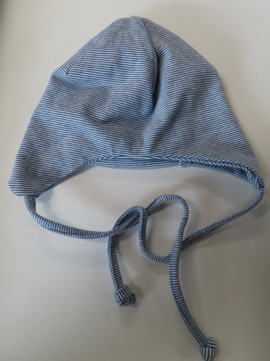 Bonnet - Garçons - Rayé - Blauw , blanc - taille 44