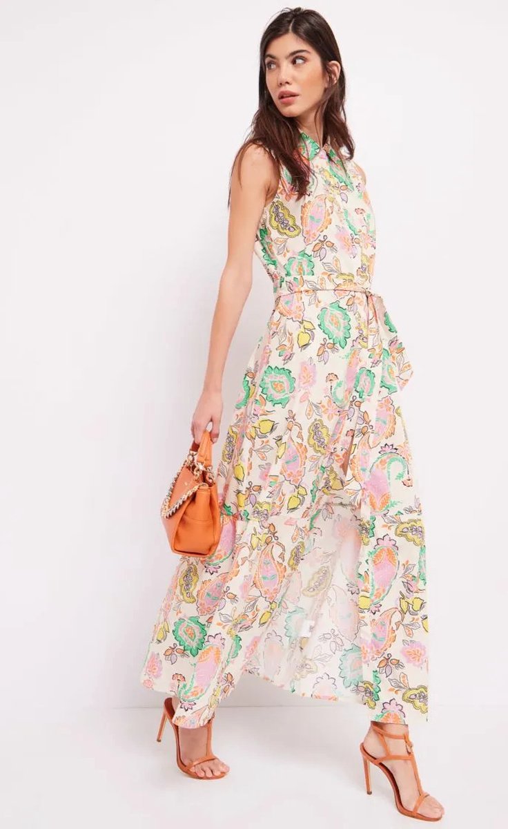 GAUDI - Floral print katoen jurk 411BD15029 - Maat : 42