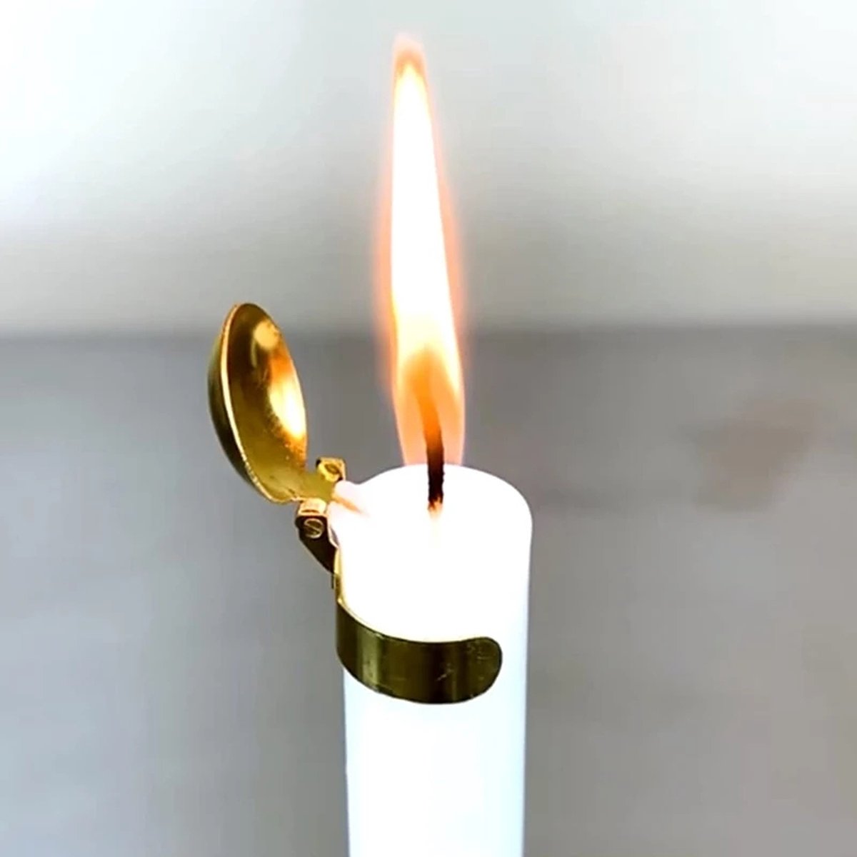 1stuk - Kaarsendover - Moderne Metalen Kaarsendover - Voor Het Veilig Doven Van Kaarsen Metalen Kaarsaccessoires Zwart