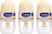 Sanex deo Roller - Dermo Sensitive PH Balance - Voordeelverpakking 3 x 50 ml