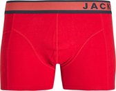 JACK & JONES Boxer Jacdenver (pack de 1) - boxer homme longueur normale - rouge - Taille : L