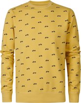 Petrol Industries - Heren Sweater met print - Geel - Maat XL