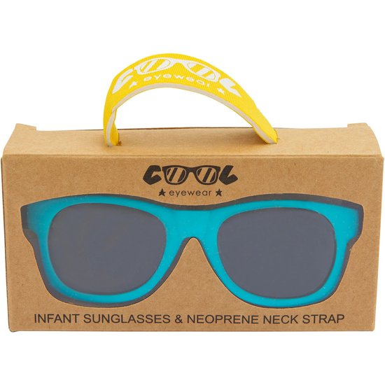 Cool Eyewear Rincon Baby Scuba Kinderzonnebril 0-2 Jaar - UV400 Cat. 3 Bescherming - Schattig en Beschermd - Geel/Blauw - Inclusief Brillenkoord van Cool Eyewear — afbeelding 3
