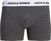 JACK & JONES Jacbasic trunk (1-pack) - heren boxer normale lengte - donkergrijs melange - Maat: L