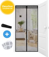 FLOOQ Premium Magnetisch Vliegengordijn 92x210cm - Deurhor - Vliegenhor - Insectenhor Hordeur - Incl. bevestigingsmateriaal