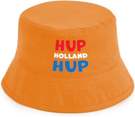 Hup Holland Hup rustaagh hoedje oranje - bucket hat - vissershoedje - EK accessoires - EK artikelen - EK hoedje - EK 2024 - Nederlands Elftal