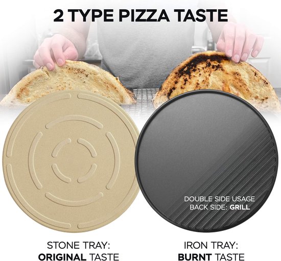 TurboTronic PO12 Pizza Oven - Zilver — afbeelding 4