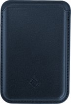 Coverzs wallet met pasjeshouder geschikt voor MagSafe Apple iPhone 12/13/14/15/Mini/Max/Pro/Pro Max/Plus - Kaarthouder - Pasjeshouder voor telefoons - PU leren portemonnee geschikt voor MagSafe (blauw)
