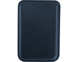 Coverzs wallet met pasjeshouder geschikt voor MagSafe Apple iPhone 12/13/14/15/16/Mini/Max/Pro/Pro Max/Plus - Kaarthouder - Pasjeshouder voor telefoons - PU leren portemonnee geschikt voor MagSafe (blauw)