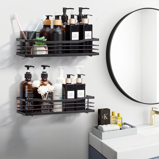 Etagère murale - Étagères de douche sans perçage - Bleu profond