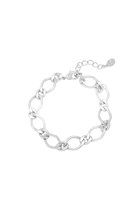 Zilveren chunky chain armband - Zilver - Armbandje van roestvrij staal - Sieraden voor dames - RVS - Schakelarmband - Stainless steel - Nikkelvrij - Roestvrij stalen
