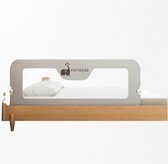 Barrière de lit - bord de lit enfants - protection antichute - barrière de lit - bébé - tout-petit - pliable 120x60 cm - gris