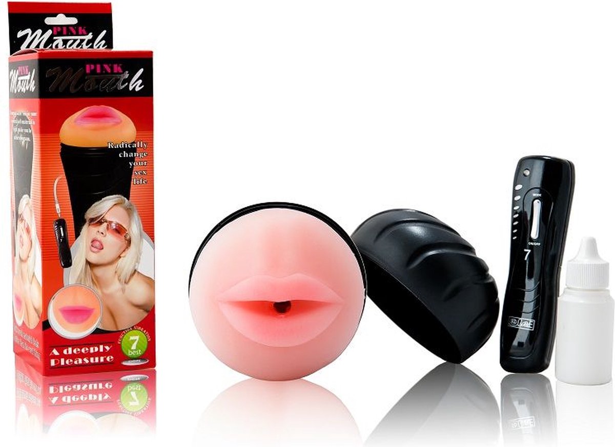 Goedkoopste BAILE - MOUTH MASTURBATOR WITH VIBRATOR 7 RHYTHMS | Pocket Pussy | Masturbator | Masturbator voor Mannen