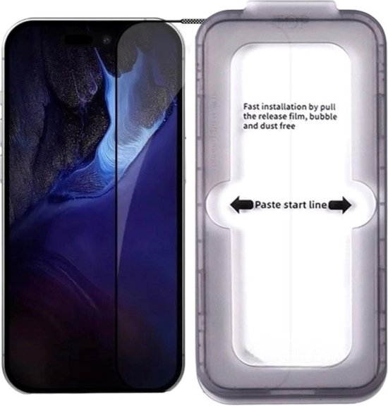 Screen protector Royal Empire - Glass - Met Montage Frame - Geschikt voor iPhone 14 Pro Max - gehard glas