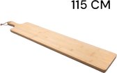 Borrelplank (XXL) - Hapjesplank - Tapasplank - Kaasplank - Serveerplank - Houtlook - 115 Centimeter - Rechthoek - Borrel - Plank - Lang