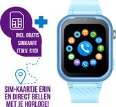 Wiesba WB39 - smartwatch kinderen - gps horloge kind - kinderhorloge bellen - gps tracker kinderhorloge - kinderhorloge met gps - kinderhorloge - Blauw
