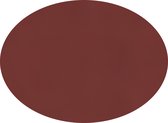 Placemat Togo ovaal - kunststof - SET/6 - rood - 33x45cm