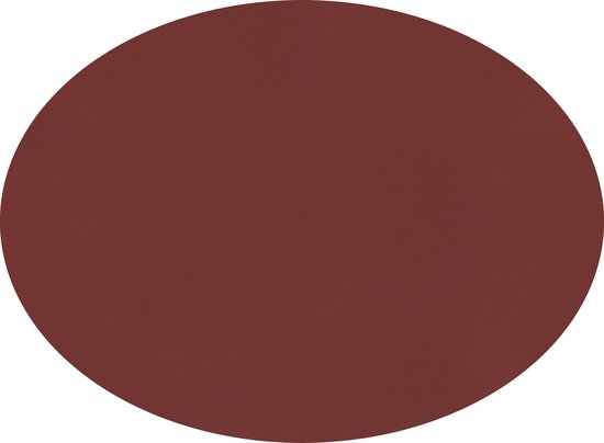 ZICZAC - Set de table TOGO - SET/6 - Ovale - Double face - Simili cuir - 33x45 cm, rouge