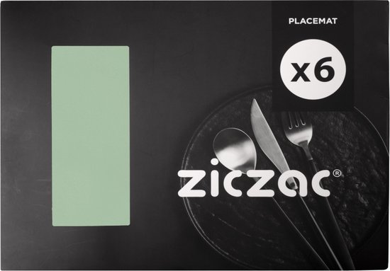 Set de table TOGO 33x45cm, green- set of 6 in giftbox
