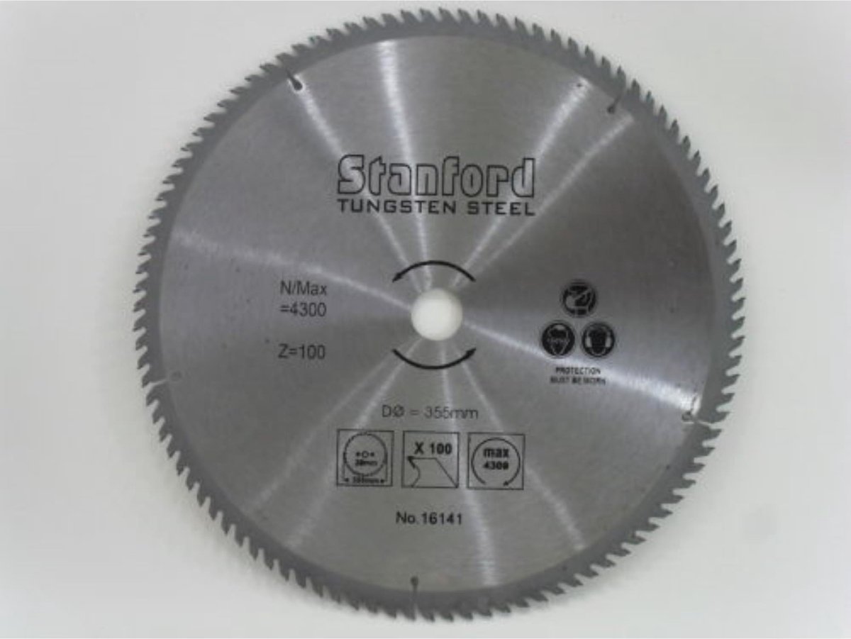 StahlKaiser Cirkelzaagblad 355 mm - 100 Tanden - Inclusief Verloopringen - Voor Diverse Materialen