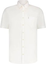 State of Art - Short Sleeve Overhemd Linnen Wit - Heren - Maat XL - Regular-fit