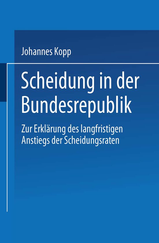 Scheidung in Der Bundesrepublik - cover
