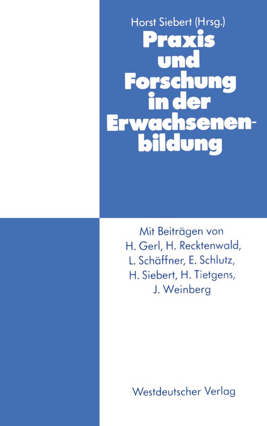 Praxis und Forschung in der Erwachsenenbildung - cover