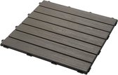Smoby - Set van 6 tegels - Huisvloer - Anti-UV - 45x45cm - Houtstructuur textuureffect - 100% gerecycled plastic - Gemaakt in Frankrijk.