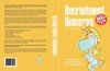 Boekomslag met de titel Recruitment Unicorns, 'Best Seller' in een ster. Een illustratie van een eenhoorn met een recruiter hoed, met een stropdas en een laptop.