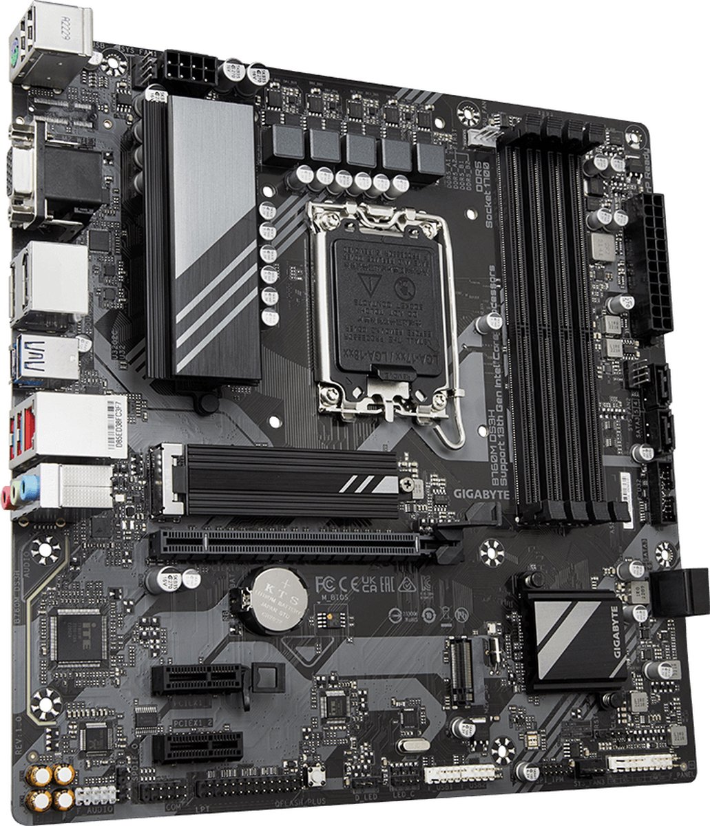Gigabyte B760M Ds3H Moederbord Intel B760 Express Lga 1700 Micro Atx - afbeelding 3