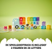 LEGO DUPLO City Alphabet Truck, Jouets Éducatif pour les tout-petits à partir de 2 ans, véhicule ABC avec remorque avec lettres en briques et Figurines Garçons et Filles , cadeau pour Enfants 10421
