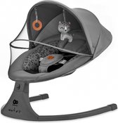 Kinderkraft Lumi 2 - Babyswing - Electrische Babyschommel met muziek - Donkergrijs