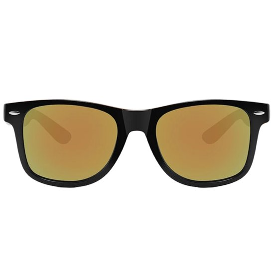 Fako Fashion® - Zonnebril Classic Polarised - Polariserend - Gepolariseerd - Heren Zonnebril - Dames Zonnebril - Zwart - Rood Spiegel van Fako Fashion® — afbeelding 2